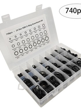 740Pcs Rubber O-Ring Washer Seals Watertightness Assortment