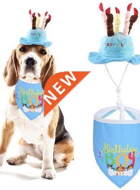 Legendog Pet Birthday Bandana Set Lovely Dog Bandana Bib
