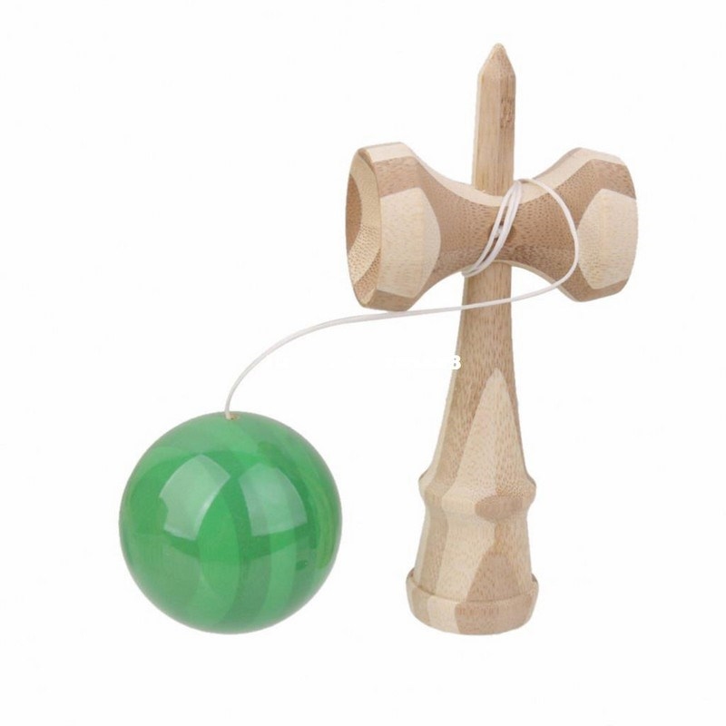The Best Kendama For All Kinds Of Fun Green/Bamboo Solid Bam