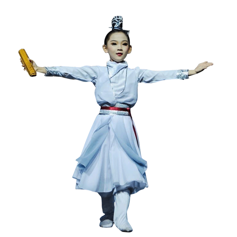 壮志少年行舞蹈儿童演出服书简舞