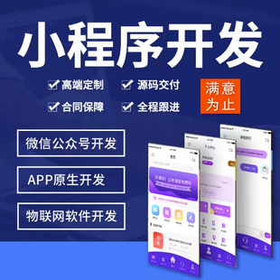 小程序制作公众号平台PC管理系统网站建设软件定制开发物联网系统