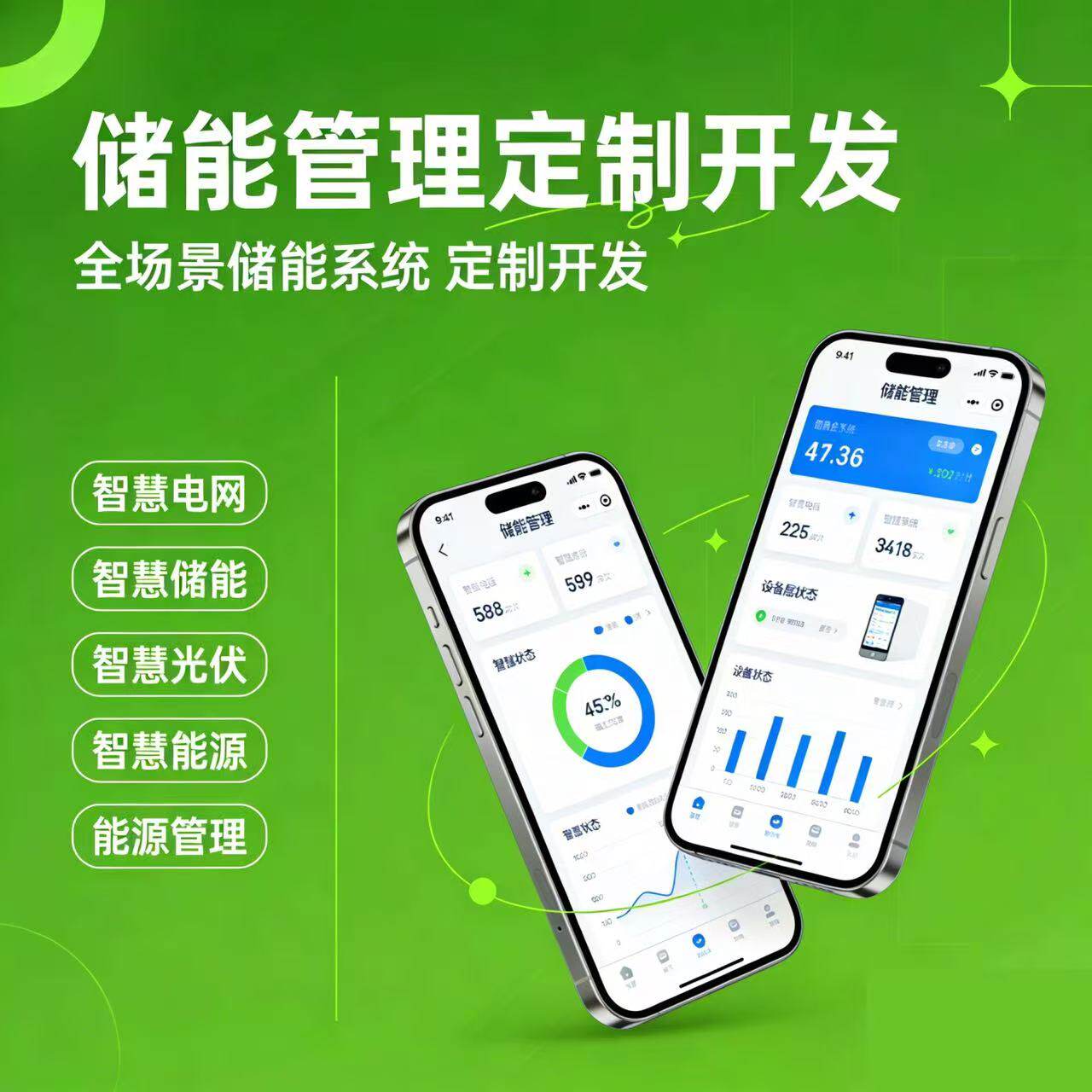 储能平台系统开发 监测管理 能源分析 光伏实时监控 故障报警系统