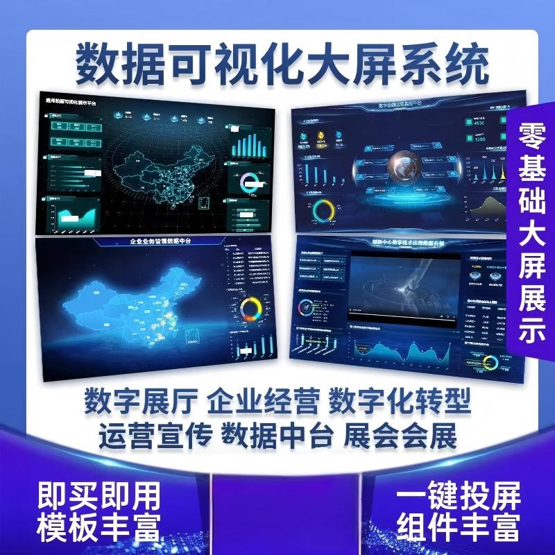 数据可视化大屏驾驶舱定制开发经营分析系统可视化管理系统平台