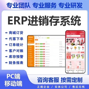 ERP软件系统定制生产管理系统开发库存进销存采购财务云ERP搭建