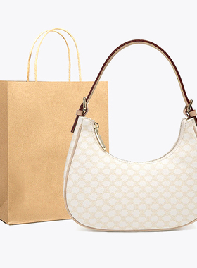 小众设计轻奢真皮法式腋下包包女2026新款lisa同款单肩斜挎半月包