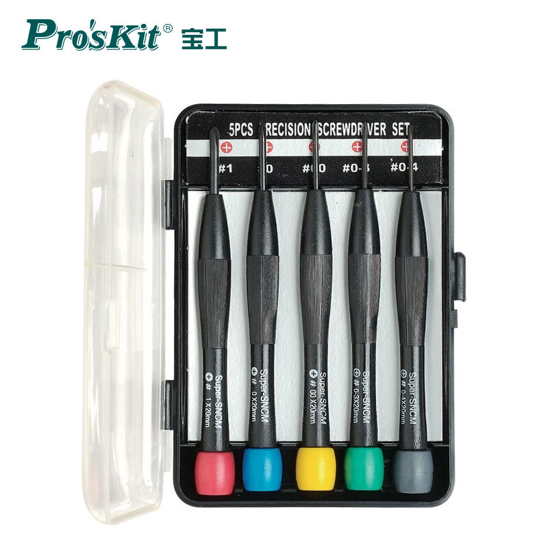 宝工（Pro'sKit）8PK-2063彩头十字钟表起子组(5支组)钟表维修工