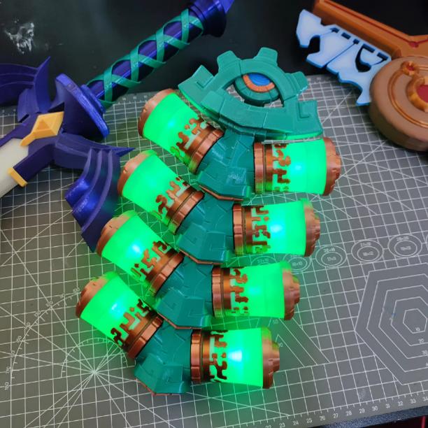 王国之泪 左纳乌能源电池串 COS道具 塞尔达传说老流氓电池串