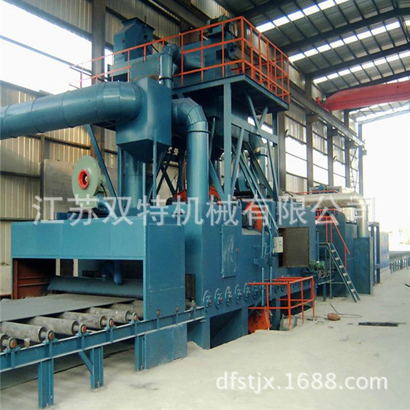 供 型钢抛丸 丸钢材抛丸清理机 机通过式钢TEV应板抛机