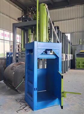 压机金属塑瓶易拉扁罐秸秆全自料动电动小型压块立式打包TJI机机