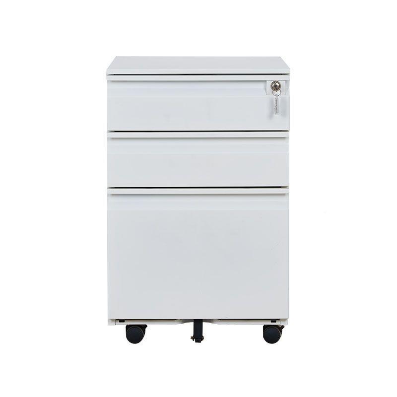 活动柜桌下文移活动柜（动件柜带轮抽柜收纳柜钢矮柜屉密码锁员工