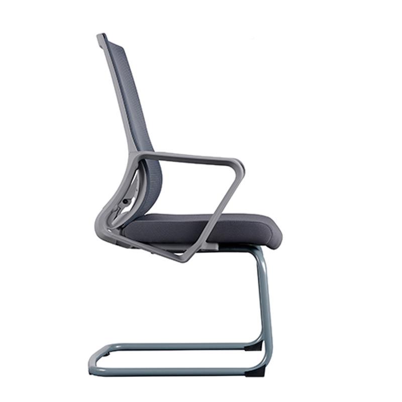 简约弓形电脑椅子家D055工用办公椅员椅职员议椅会椅固定脚办公椅