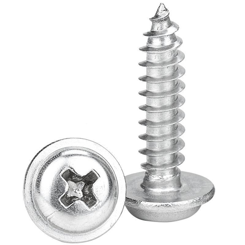 镀镍PWA十字圆头带346垫片自攻丝丝组合螺介子钉M2/M3螺/M槽4/M5