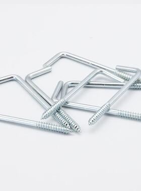 锌蓝白锌L型角钩七字直808钩7字螺丝自攻.挂钩M24/M2.5/M2.8/M3.