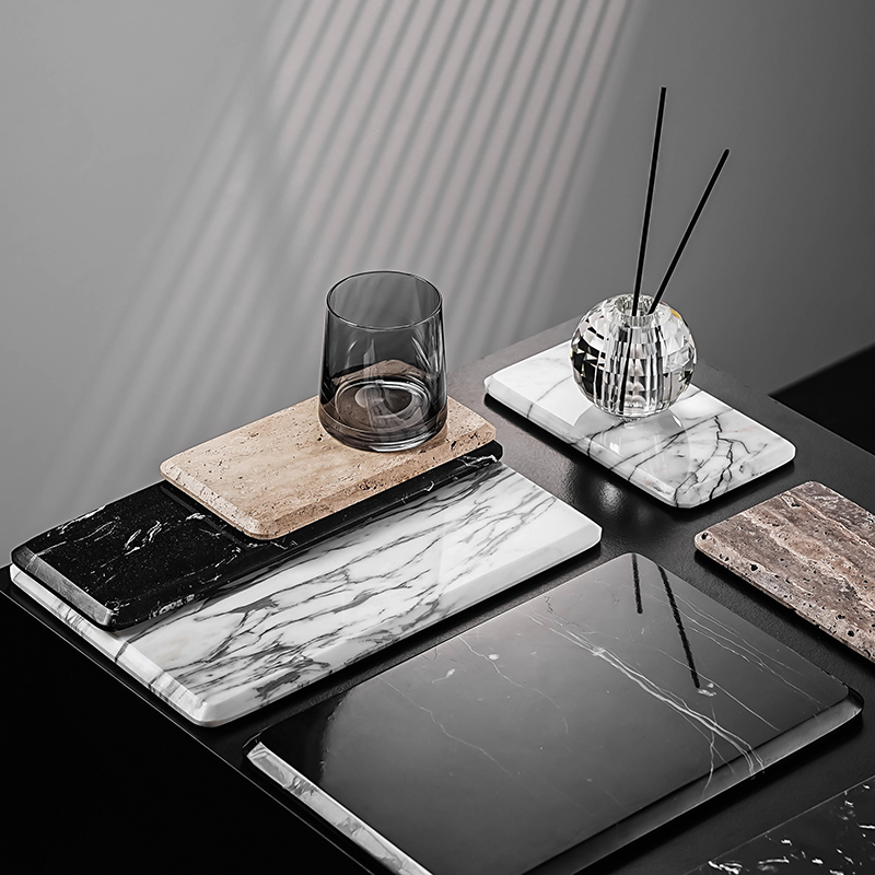 大理石漱口杯架浴室洗漱用品收纳