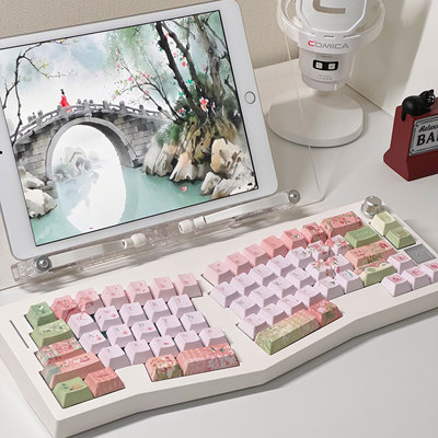 嗨元创锦官城原厂不透侧刻moa机械键盘键帽PBT全五面热升华