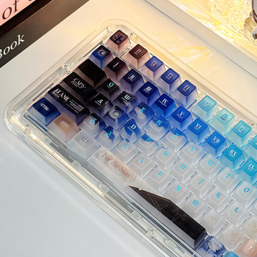 白厄RGB灯效PC雾透键帽