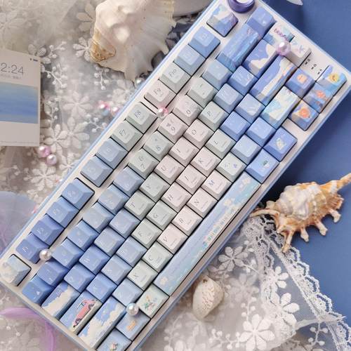 追夏凉原厂侧刻moa机械键盘键帽