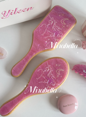 MIRABELLA定制马年文创新年礼物伴手礼盒气垫梳女diy梳子2026新款