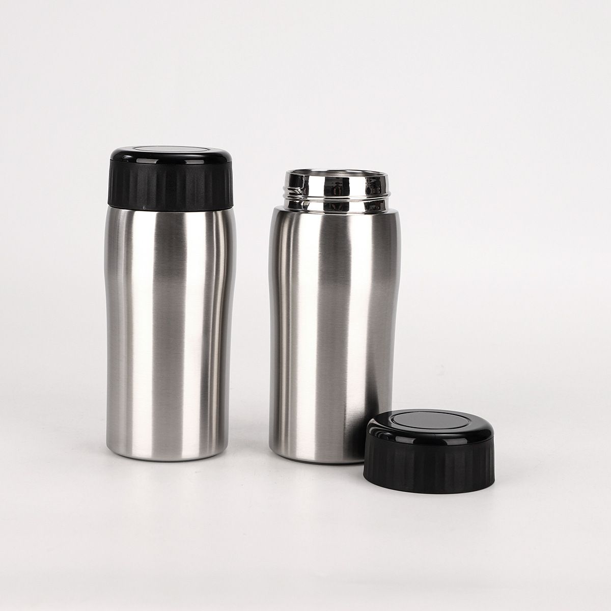 新款便携户外车载随手双层真空304不锈钢纤细款保温杯适合办公使