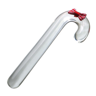 高硼硅实心玻璃棒光滑圆润迷你圣诞拐杖模型透明玻璃高温制作厂家