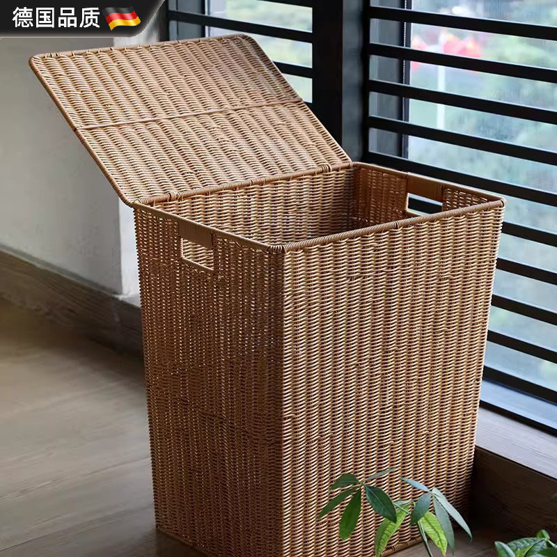 德国进口脏衣篮仿藤编收纳筐
