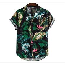 summer shirts for men man tshirts shirt new 夏威夷衬衫男大码