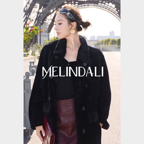 MELINDA LI【塞纳黑珍珠】黑标南法拉贡LACON羊皮毛一体皮草