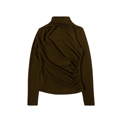 MelindaLi 【香根草】进口美丽诺羊毛打底衫长袖T恤轻薄针织内搭