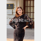MELINDA 上衣半裙 梦颖私服镂空编织盘带绣罩衫 天鹅湖套装