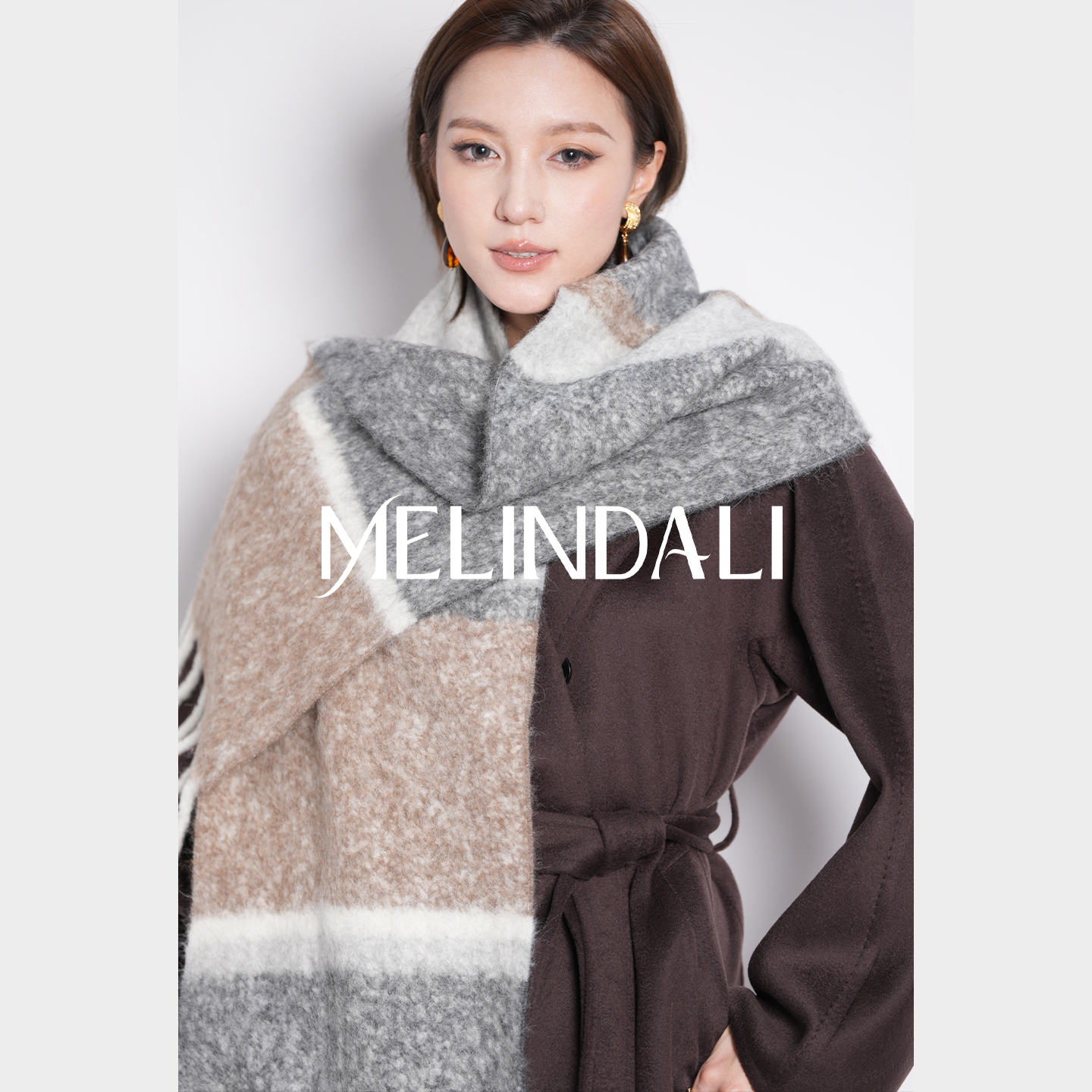 Melinda LI【至暖Inca】黑标秘鲁进口INCA ALPACA羊驼毛流苏围巾