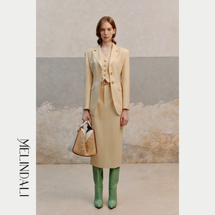 马甲半身裙3件套设计感气质通勤显瘦套装 西装 女 康河 MelindaLi