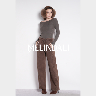 梦颖自留款 生巧 巧克力牛仔工装 裤 Melinda 长裤