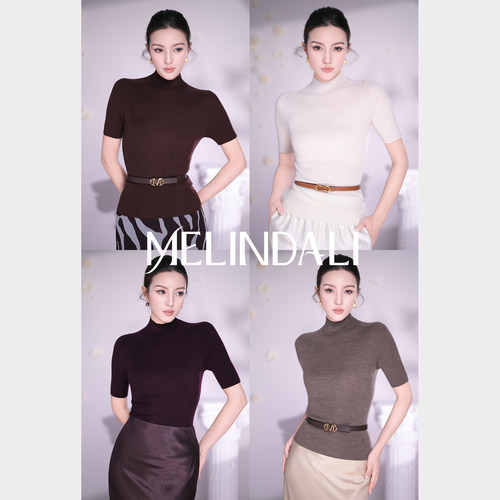 MELINDA LI【无缝纸片人】德国扬子纱美丽诺无缝一体可机洗针织衫