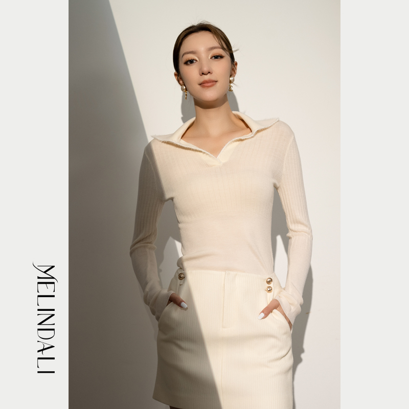 Melindalipolo领毛衫