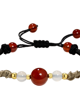 吉珂情侣玛瑙转运珠国风手链