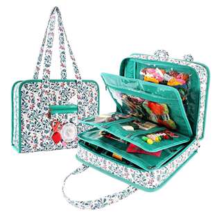 绣线刺绣工具套装收纳包十字绣线多层收纳袋绣花线工具收纳袋