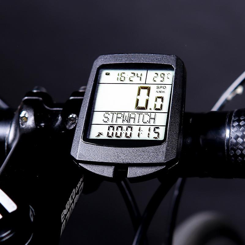 INBIKE五国语言自行车码表中性夜光自行车里程表骑行测速器