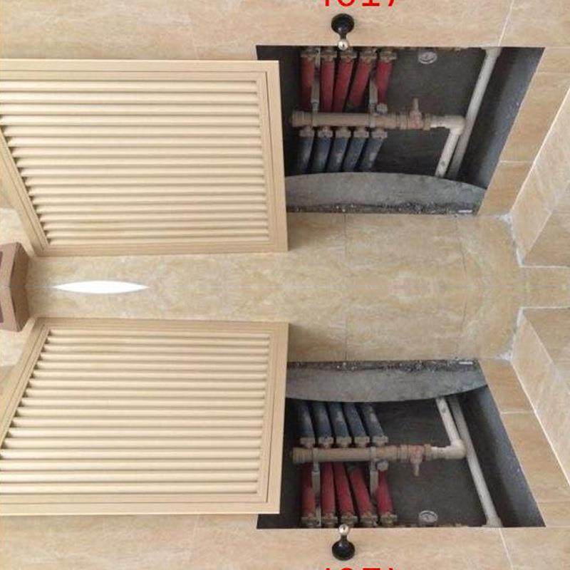 地暖分水器遮挡罩铝合金老式暖气罩装饰网百叶窗卫生间开关家用