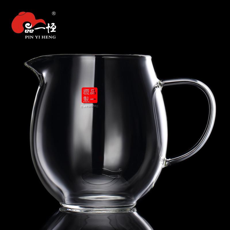 品一恒玻璃公道杯茶漏套装加厚耐热高档透明泡茶过滤茶海分茶欢炫