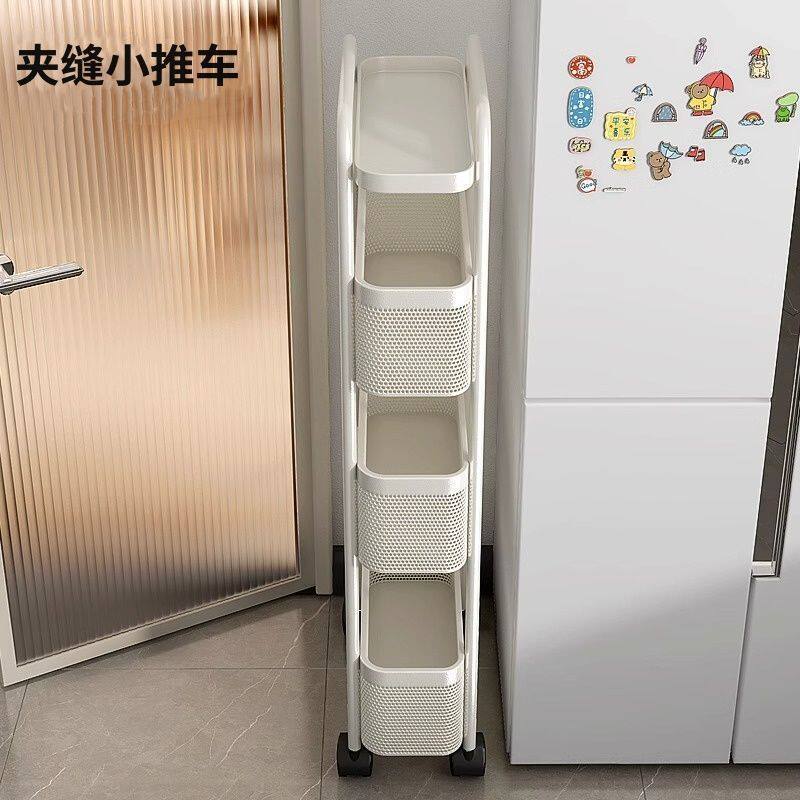 家用蔬菜置物架厨房简易储物架钢材强承重浴室落地洗漱用品收纳架