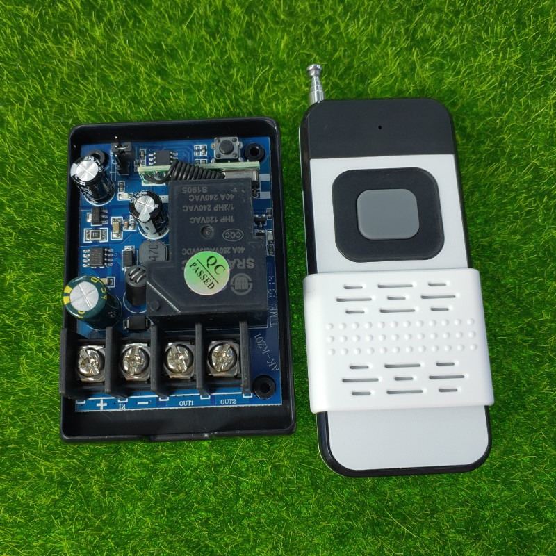 滑盖单键遥控12V24v36v48V30A一路开关汽车喇叭LED灯光改装控制器