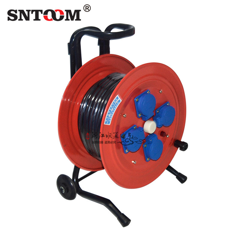 直供3*6+1带防水插移动式手提电缆盘50M缠线盘绕线盘/拖线盘