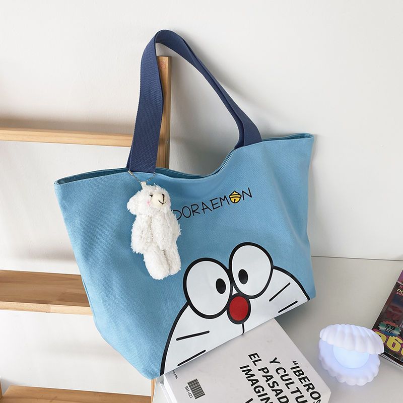 卡通可爱大容量帆布包女