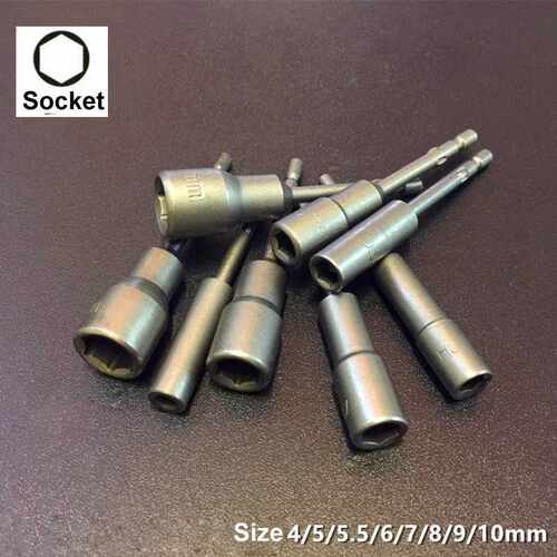 8pcs 65mm Length 800 4mm Round Shank Power Nut Driver Set He