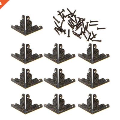 10PCS 25mm Antique Bronze Furniture Protector Corner Decorat