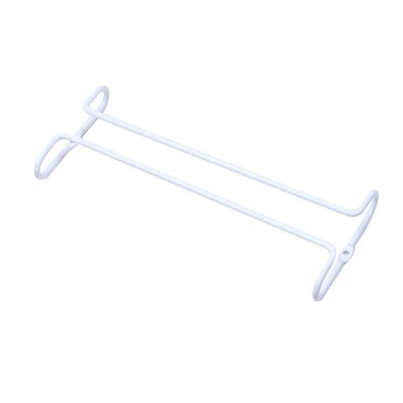 Single Row Suspension Hanging Wine Glass Holder Inverted