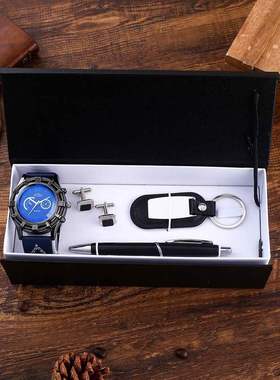 +Business Belt wallet wrist watch pen gift box set for men4