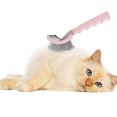 Curved Pet Knotted Brush Slicker Brush For Dogs And Cats