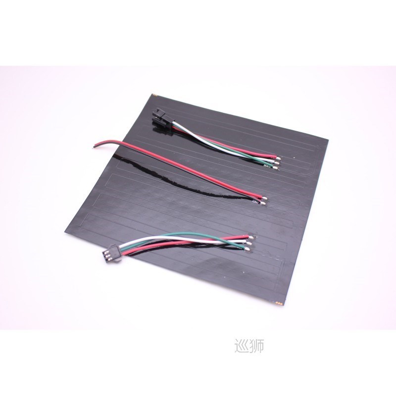 P10mm 16*16 pixels 256leds flexible mini led matrix ws2812 W