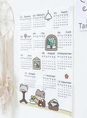 1pc 2021 Wall Calendar Monthly Weekly Planner Agenda Organi